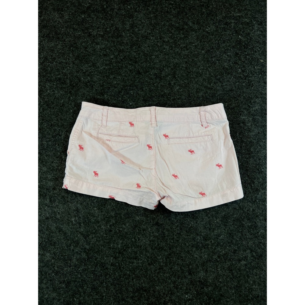Abercrombie Kids Vintage 90s Pink Corduroy Moose Shorts Size 12 Womens Small Y2K